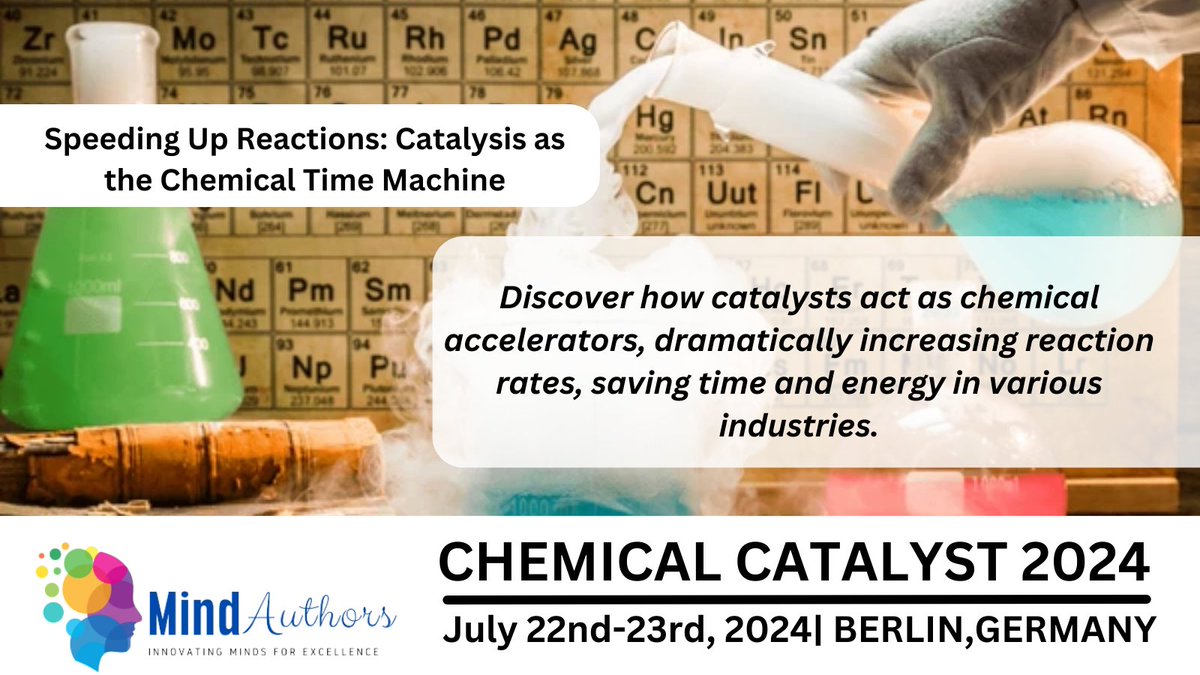 Mark your calendars for #ChemicalCatalyst2024 (July 22-23, Berlin)! Two days of immersive learning, engaging discussions, and vibrant networking in the heart of #catalysis &amp; #chemicalengineering. Join us &amp; shape the future, together: catalyst.mindauthors.com
#CatalysisConferences
