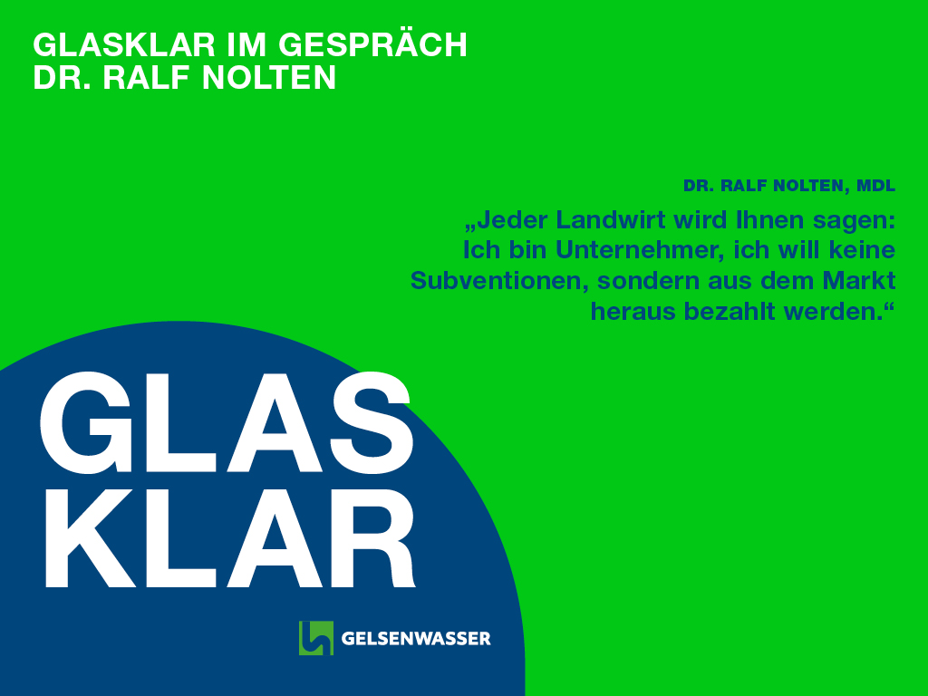 Aktuelle Folge #podcast #GLASKLAR mit Dr. Ralf Nolten von der <a href="/CDUNRW_de/">CDU Nordrhein-Westfalen</a> über die Bedeutung der #Landwirtschaft &amp; wie sie und die #Wasserwirtschaft nachhaltig nebeneinander existieren können. Hört rein: gelsenwasser-blog.de/podcast/glaskl…