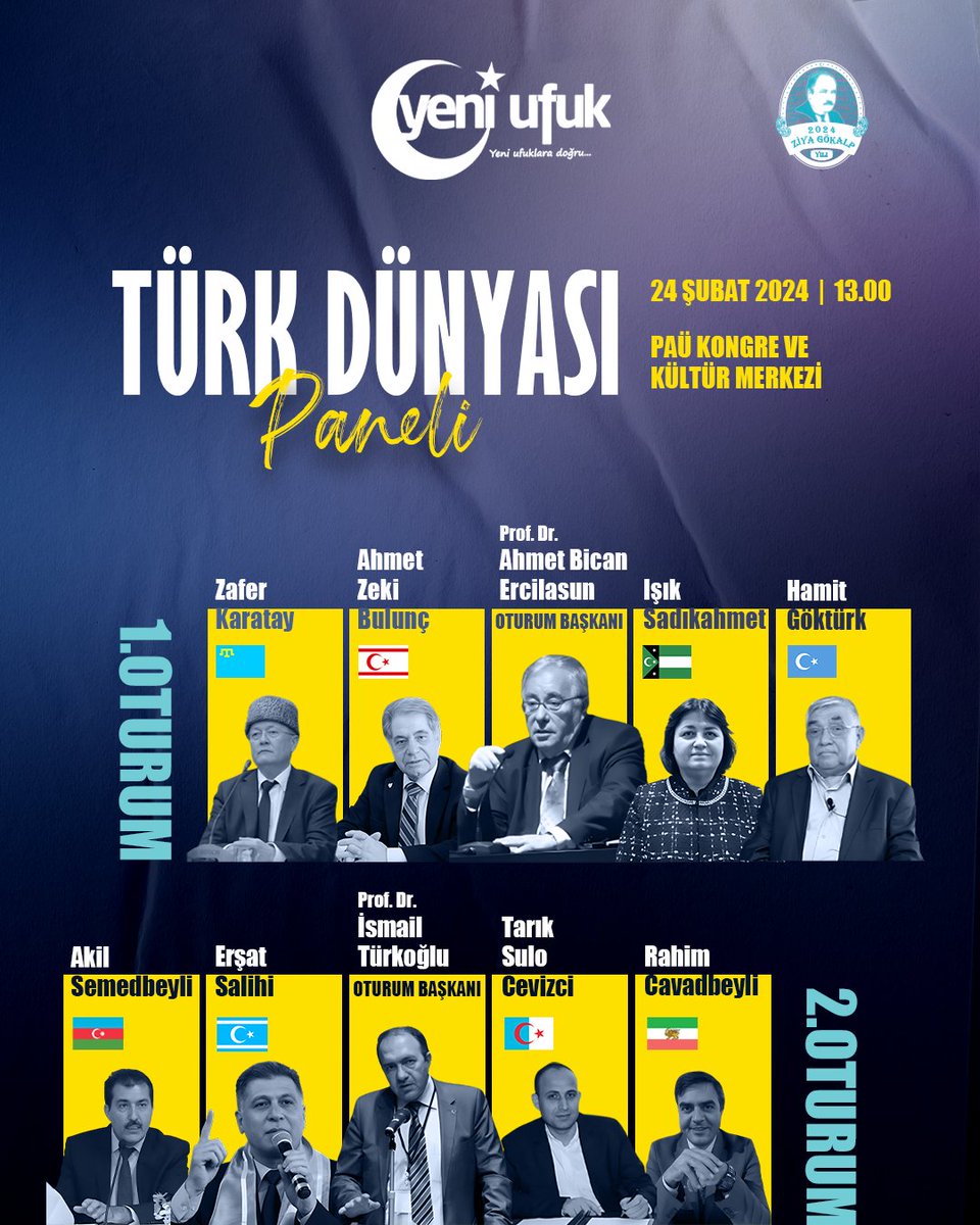 TÜRK DÜNYASI DENİZLİ'DE BULUŞUYOR!

Türk Dünyası'nın önemli isimlerinin konuşmacı olduğu Türk Dünyası Paneli'ne bütün halkımız davetlidir.

Tarih: 24 Şubat 2024 Cumartesi|| 13.00
Yer: Pamukkale Üniversitesi Kongre ve Kültür Merkezi 

#TürkDünyası #yeniufuklaradoğru