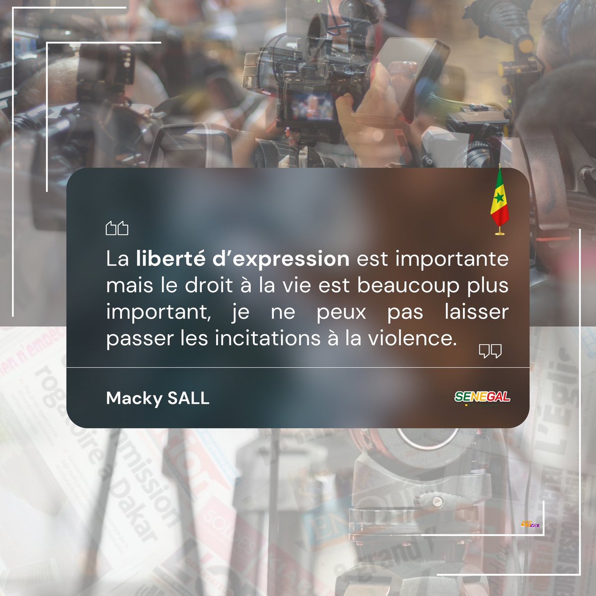 🛑 Zéro tolérance pour ceux qui veulent mettre le pays en chaos. #Senegal #FreeSenegal #OuiAuReport #OuiAuDialogueNational