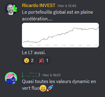 RicardoInvest_'s tweet photo. 🚀💶Petite mise à jour de la performance du portefeuille virtuel #dynamicinvest +36,6%
et un témoignage simple et efficace, pas de blabla, juste des résultats.

Ca vous donne un  bon aperçu de ce que ma stratégie donne.

Pour nous rejoindre, le lien est en commentaire👇 https://t.co/0vup31Q6qh