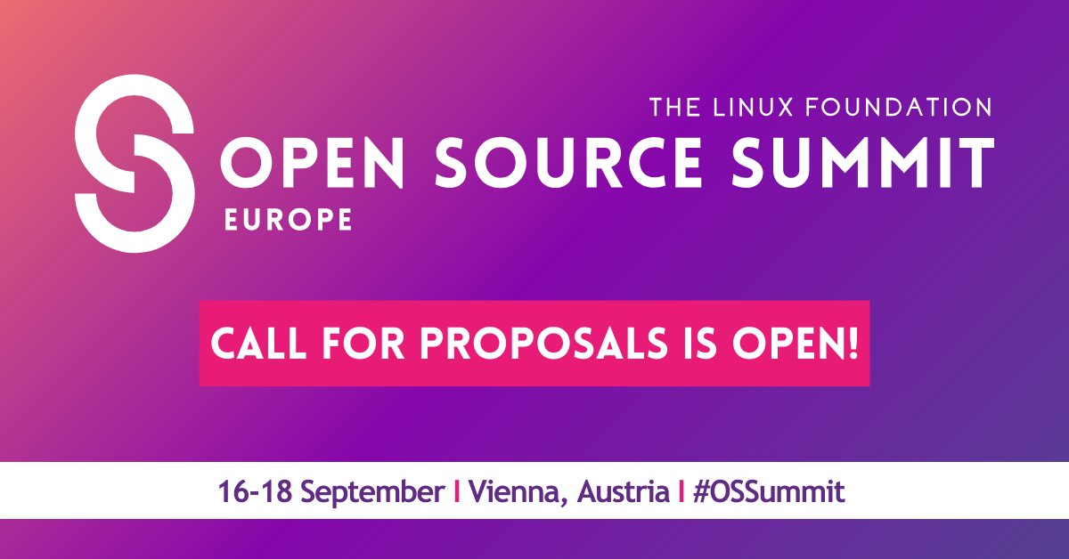 linuxfoundation's tweet photo. ICYMI 👀 The Call for Proposals is open for #OSSummit Europe, 16-18 September in Vienna, Austria! Submit to speak in any of the 15 microconferences on topics like #CloudNative storage, responsible #AI, #LLMs &amp; #kernel basics. Submissions are due April 30: https://t.co/OyNVxaQdRk. https://t.co/bxYjQRmOxl