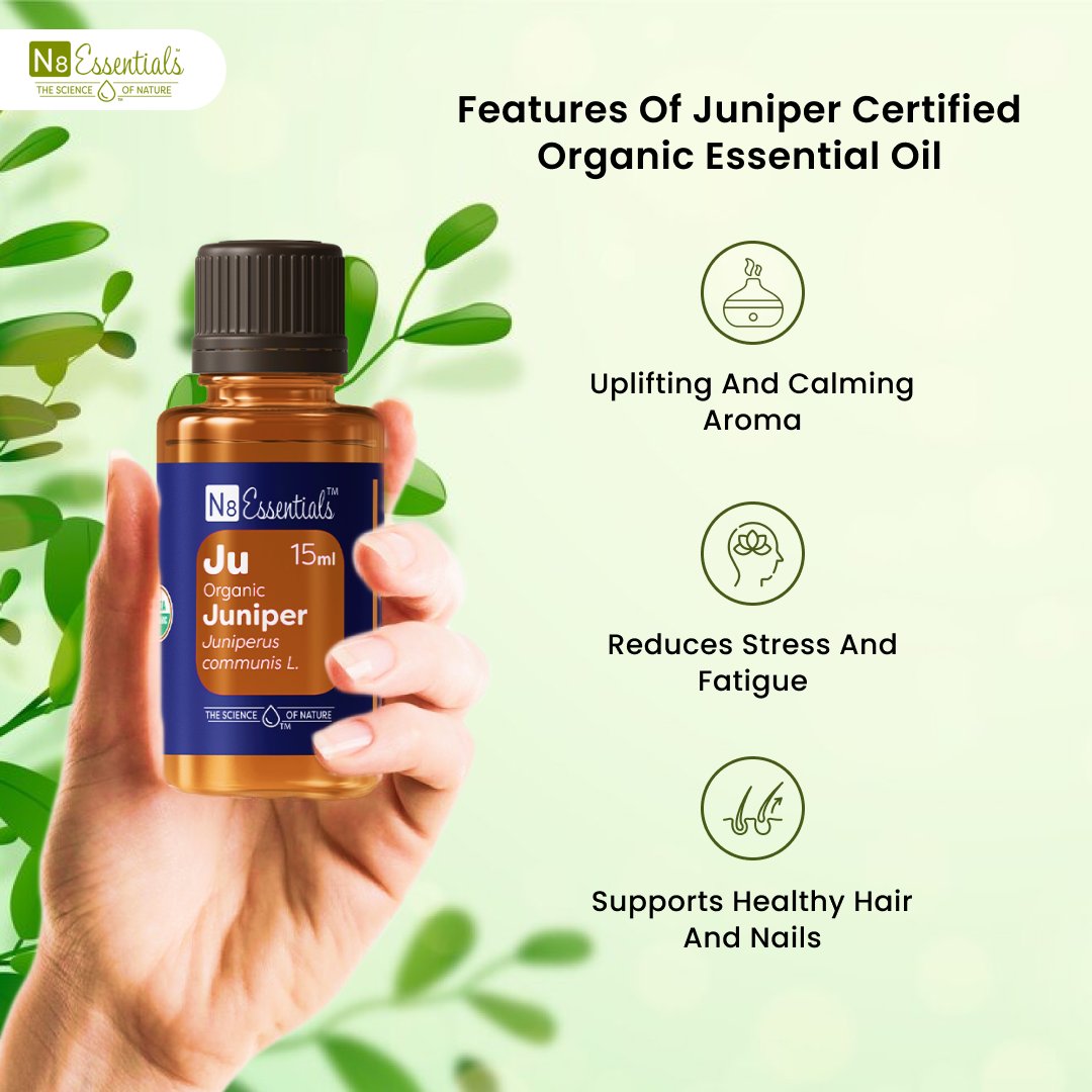 N8Essentials's tweet photo. Unlock the power of nature with our Certified Organic Juniper Oil! 

Experience the magic of this natural elixir with its purifying and soothing properties.

Buy Now: https://t.co/UCMLSCvn7q 

#N8Essentials #JuniperOil #Natural #Aroma #PureEssence https://t.co/dOFDPO96bz