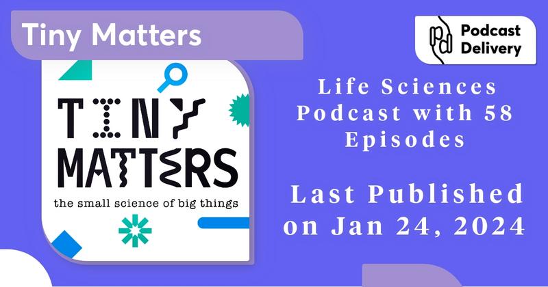 Welcome to Tiny Matters from @amerchemsociety, the science podcast that zooms in on the microscopic wonders shaping our world. @samjscience & @okidoki_boki unravel mysteries from memory formation to alien existence. Prepare for big revelations about the tiny! #podcastdelivery