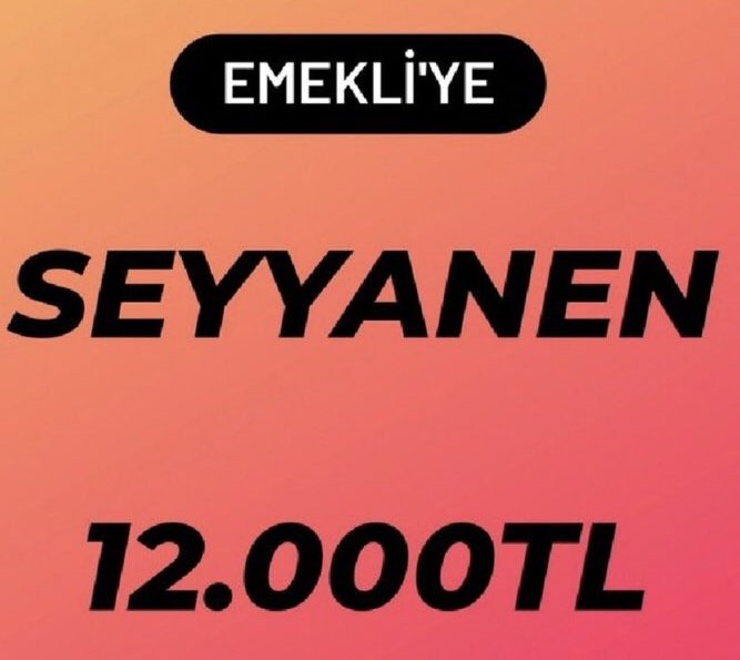 #hemenşimdi Çok geç olmadan bu yanlıştan dönün,

Yaşanabilir ücret Verin...
#Emekliye12BinTLSeyyanenŞart
#AdilOlun5BinKısmiyiVerin