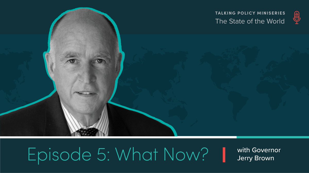 In the finale of The State of the World, former California governor Jerry Brown shares his thoughts on China, democracy, the climate, and nuclear weapons. His bottom line: we must each work for peace however we can, wherever we are. Listen here: bit.ly/49qsrhJ