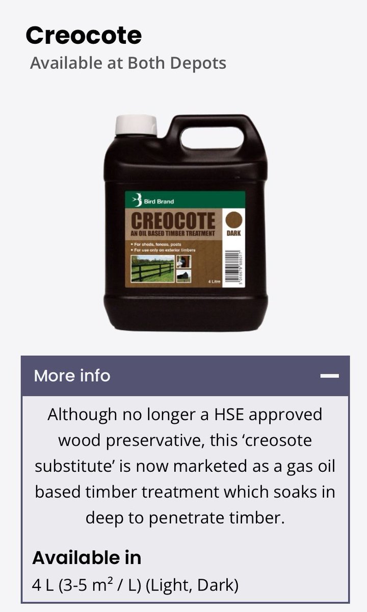 Who remembers the smell of Creocote when they were a kid?

Obviously we don’t stock Creocote anymore, as its not HSE approved. But this gas oil based creocote substitute is fantastic.

#timber #timbersupplies #timbersupplier #diy #diyprojects