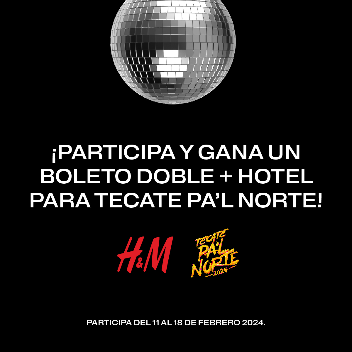 ¡H&amp;M te lleva a ti y a un acompañante a #TecatePalNorte 2024! Regístrate o inicia sesión para participar, ¡debes ser miembro del programa de lealtad Hello Member!

Participa aquí: hm.info/60164aLS0