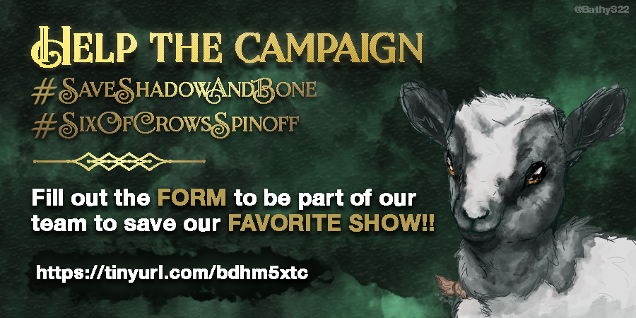 savethegrisha's tweet photo. π’ Attention Third Army members!
The campaign is still looking for more help for many teams! π€
Please share this everywhere! π
You can find details for some teams in thisπ§΅
Link to the recruitment form:
https://t.co/L1eemEWlSO
#SaveShadowAndBone
#SixOfCrowsSpinoff
#TrueNorth https://t.co/ezQ9gu1IU0