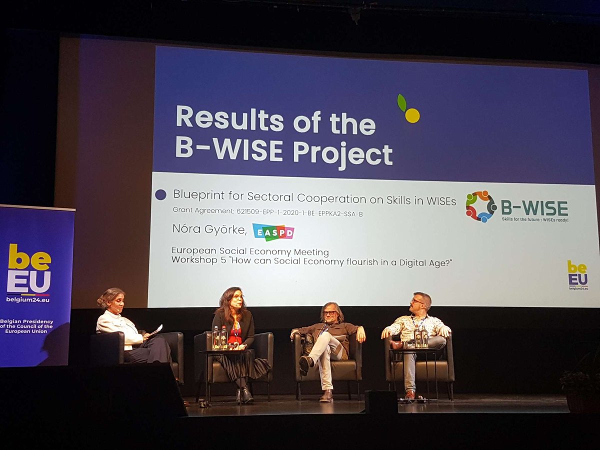 B-WISE is excited participate and presents its results at the conference "The #SocialEconomy at the core of transitions".

Speakers showcased how digital and soft skills empower workers with support needs, and how #WISEs can play a crucial role in developing such skills.