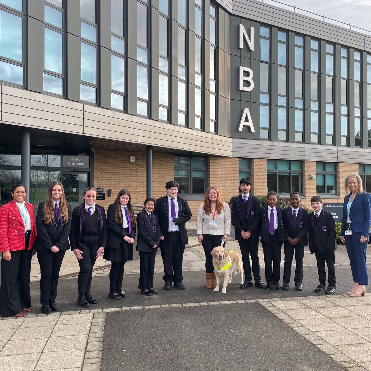 When disability activist, influencer and journalist <a href="/lucyedwards/">Lucy Edwards👩🏻‍🦯</a> visited <a href="/NBAcademy/">NBAcademy</a>!

She shared her career story with SEND students from different year groups reminding them that they're not broken, they're thriving. ✨

#edutwitter #inspiration #careerseducation