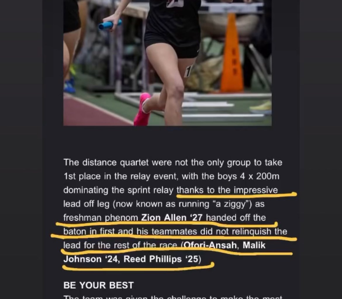 ZionAllen_3's tweet photo. “Freshmen Phenom.” “Rookie Sensation.” New PR of 6.62 in the 55m moving up in the ranks! @RealCoachK_ @FST_CoachNowell @EHS_TrackField @CharlesCtyElite @EHSfootball1839 https://t.co/iK9X6WBZhn