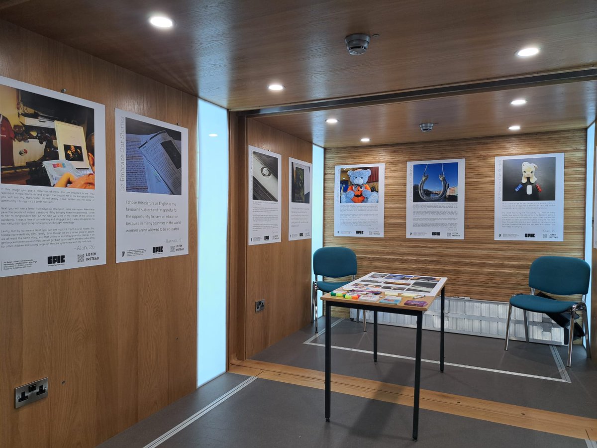 #CareDay24 has landed at <a href="/tcddublin/">Trinity College Dublin</a>! 

Embrace Our Stories, a photography exhibition by care-experienced children and young people, will be on display in the Trinity Arts Building (Entrance Level) until Friday the 16th February. 

Thank you <a href="/SWSP_TCD/">SWSP_TCD</a> <a href="/AccessTCD/">TAP</a> for hosting 👏