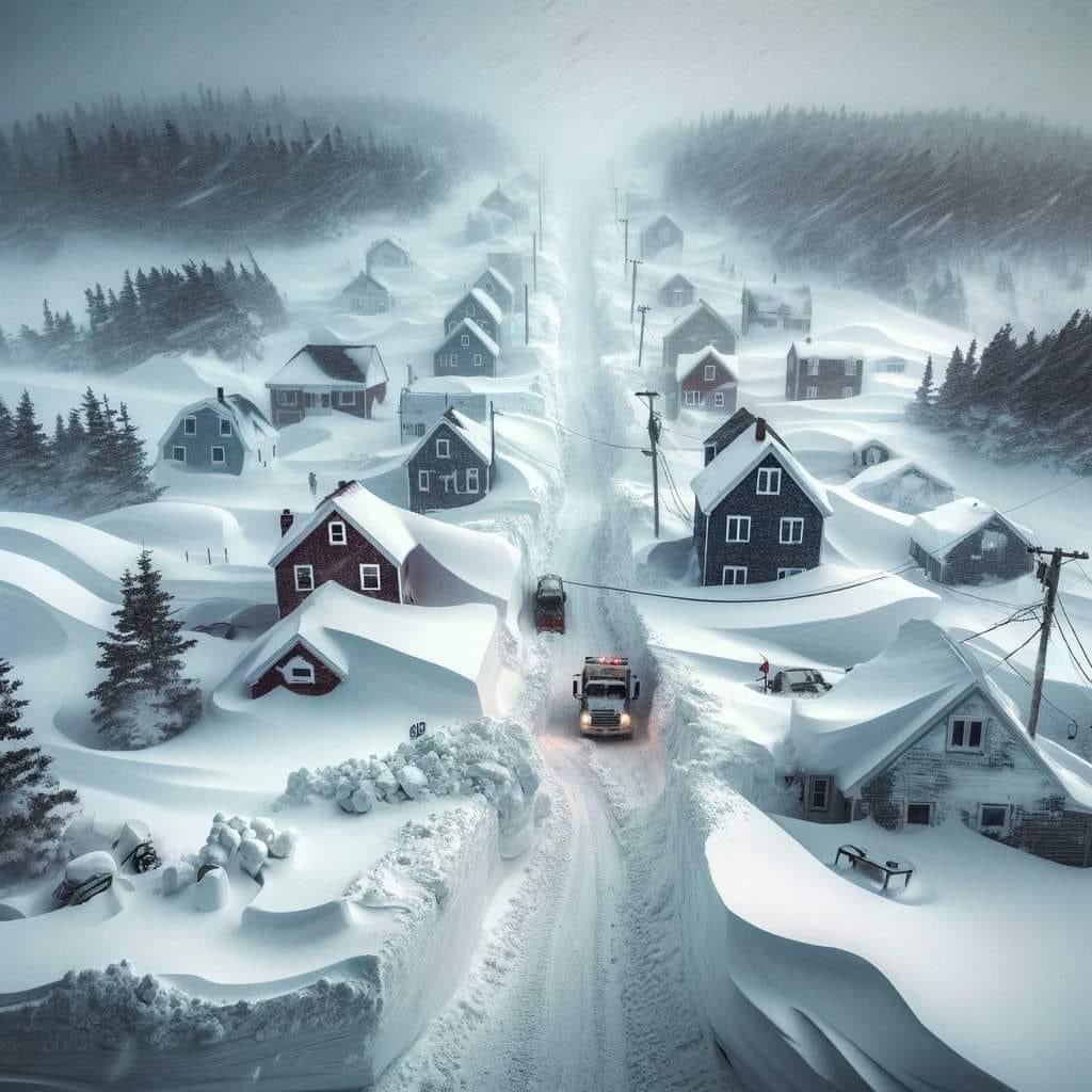 Thanks Michelle Crawford;
Cape Breton after the storm.....it's so beautiful it should be a postal card...❤️

Nova Scotia, has snow, storm went by us!