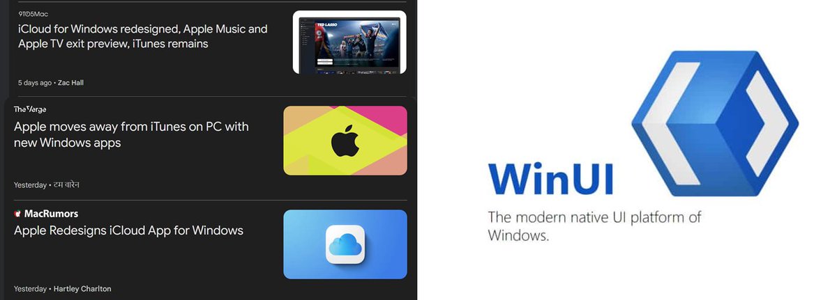 Few months ago, I've expanded my charter at Microsoft - on top of app partnerships and developer ecosystem, also building client developer platform on @Windows. Last week it was great celebration of our partnership with @Apple, launching flagship apps on our WinUI 3 platform!