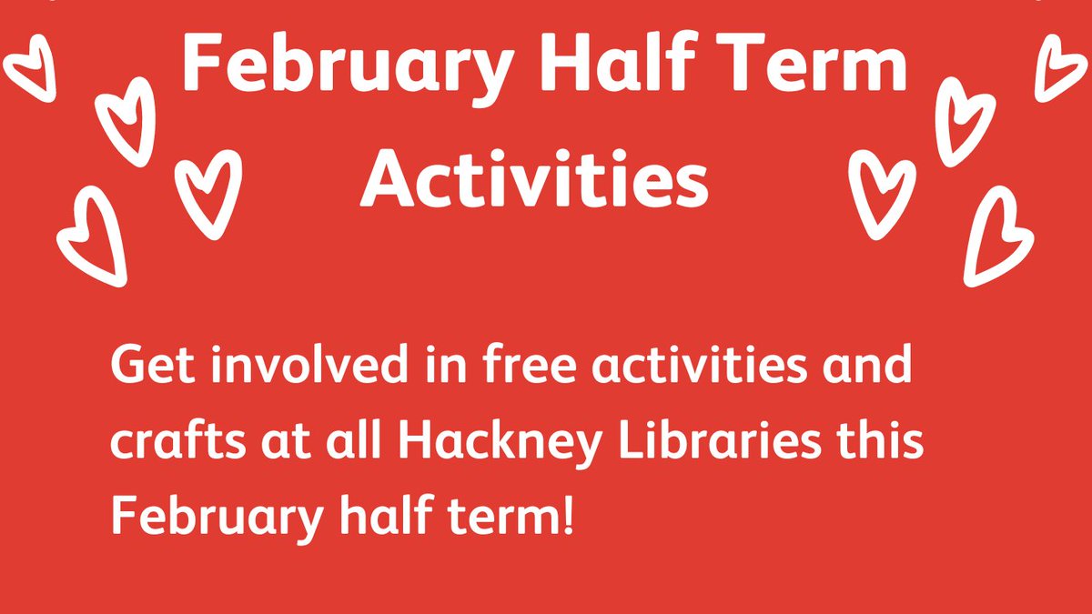 🌱💚Want to come to free events at your local library this half term? Head to lovehackney.uk/february-half-… to find out what's on near you!