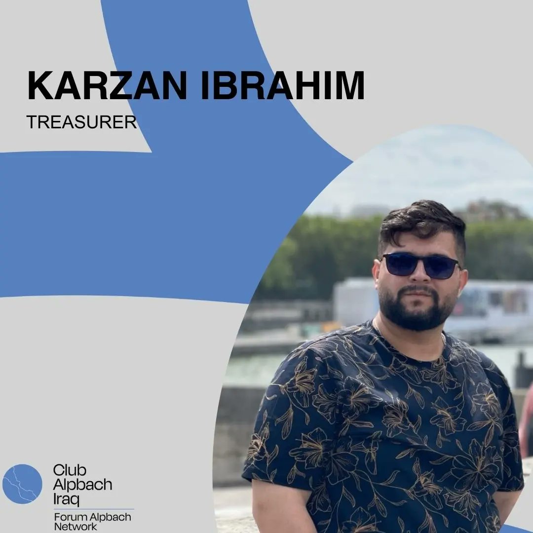 ClubAlpbachIraq's tweet photo. Introducing the 2024 CAI Board!✨️

Meet Karzan! Leveraging his experience as an IT manager at Jobs KRD, he will facilitate and manage CAI's financial affairs and growth.

#CAIraq #EFA24 #ForumAlpbachNetwork #EuropeanForumAlpbach https://t.co/Nu99Ov3USg