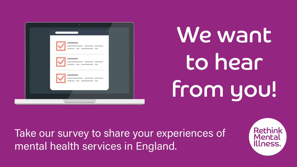 🚨 We need your help to understand the state of mental health services in England. Take our survey to help us campaign for improvements and report on people's experiences across the country 👉 bit.ly/RTRTorg