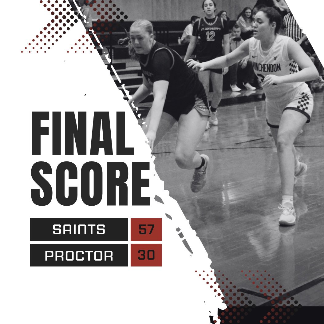 Saints prep went 1-1 this weekend defeating Proctor on Sunday and losing a close one to St. George’s on Friday. 

<a href="/Vdawson06/">Veronica Dawson</a> and Carissa Frederick contributed 11 points each v Proctor.  

<a href="/KayliVesterholm/">Kayli Vesterholm</a> was leading scorer with 9 points v St. George’s.
