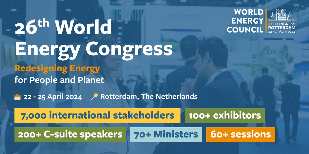 hasmik_b's tweet photo. ⚡ Let's meet at @WECongress - Rotterdam, 22-25 April. It's the only #global #energy event convening 200+ C-suite speakers &amp; 70+ Ministers, alongside 7,000+ international energy stakeholders, &amp; enables the highest levels of dialogue &amp; unites businesses and communities. @WECouncil https://t.co/k1Tmq7O6ZA
