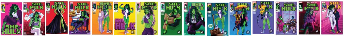 Freddé🍉🏳️⚧️✊🏾 (@cynitasquidward) on Twitter photo Anyway I'm gay and put the #SheHulk (2022) covers by <a href="/heyjenbartel/">Jen Bartel</a> in chromatic order <a href="/rainbowrowell/">Rainbow Rowell</a> Anyway I'm gay and put the #SheHulk (2022) covers by <a href="/heyjenbartel/">Jen Bartel</a> in chromatic order <a href="/rainbowrowell/">Rainbow Rowell</a>