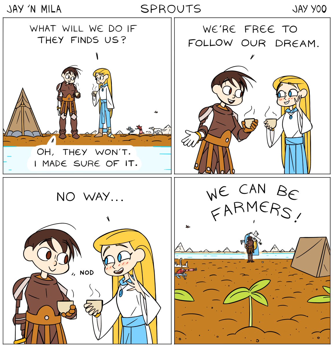 Blujayooo's tweet photo. Sprouts
#comic #comics #webcomic #webcomics #cartoon #fantasy #family #farming #love https://t.co/rWsYzx3mMB