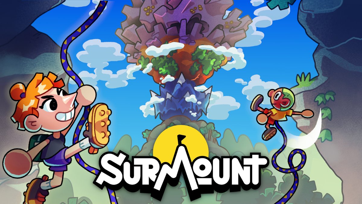 📣 It's been a long time brewing, but we're officially co-publishing the wonderful <a href="/SurmountGame/">🏔 Surmount - OUT NOW‼️</a> with @indianaj0nas and <a href="/oprel/">jasper ⛰️</a> 

Grab a friend and try the new demo, out in time for Steam's Remote Play Together Fest 🧗
