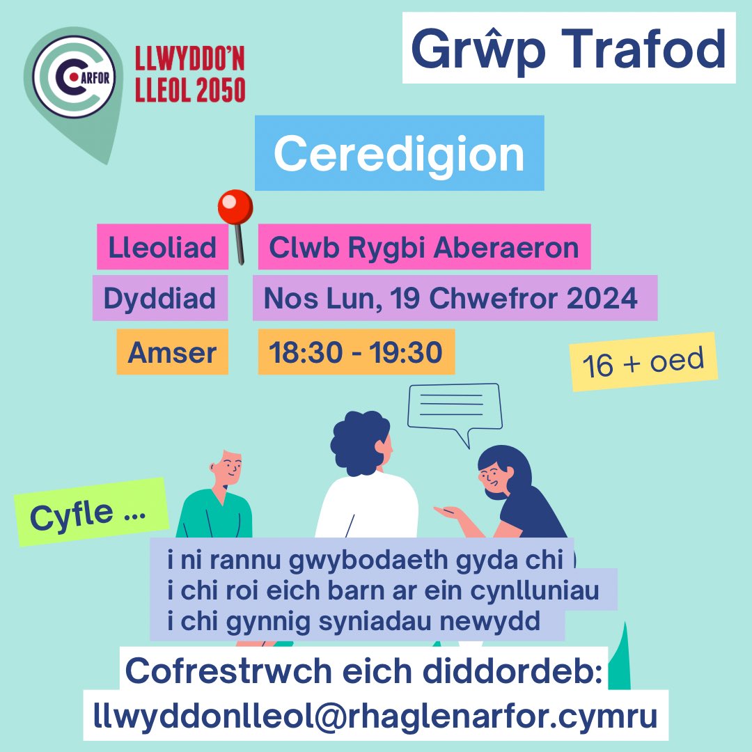 LleolN's tweet photo. Dewch i drafod // Come and discuss 💬🙌
#ARFOR #llwyddonlleol2050 #lleol #cymraeg #Ceredigion https://t.co/bp86aKi31D