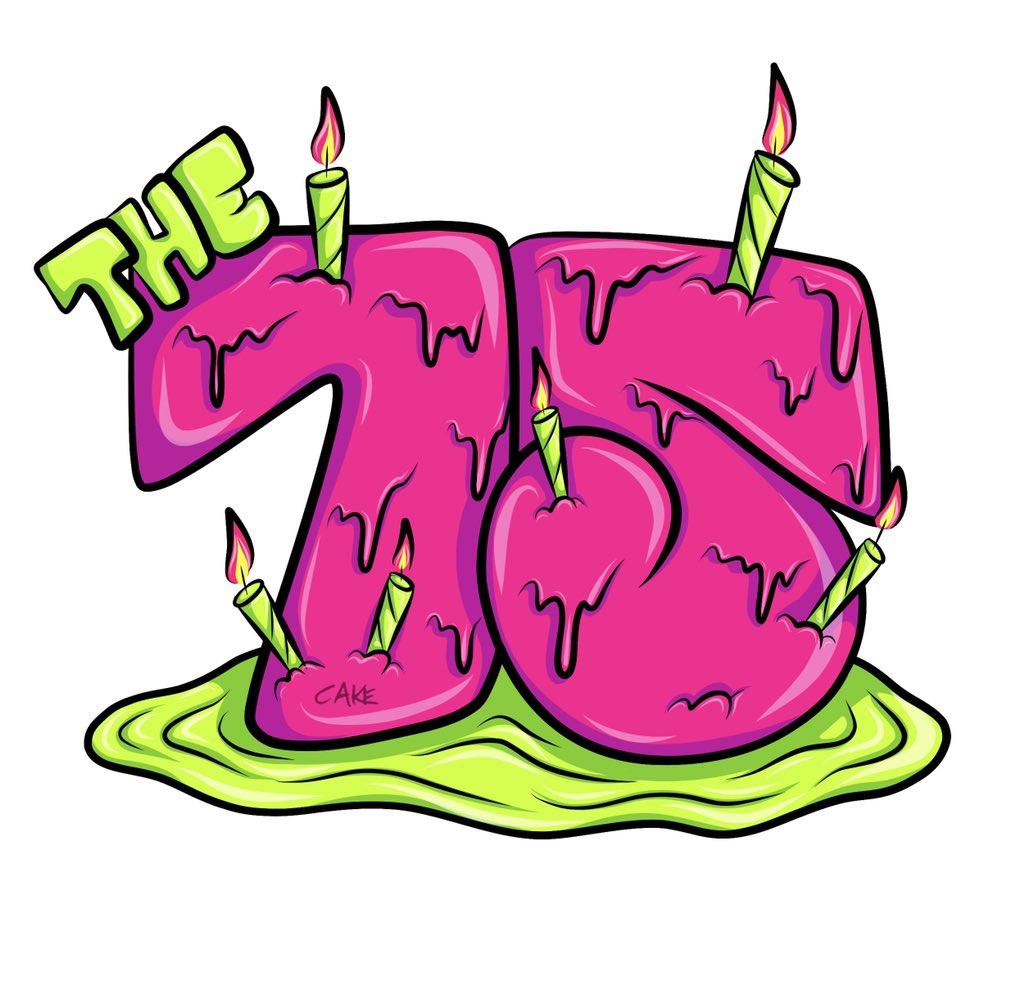 Non-Fungible Social Club (@nonfungiblesc) on Twitter photo Today is the 2nd anniversary of <a href="/The_75_Club/">The 75</a>, the web3 collective that ended up evolving into <a href="/NonFungibleSC/">Non-Fungible Social Club</a>.
The 75 cake illustration by <a href="/cakenygard/">cake nygard 🍰</a> Today is the 2nd anniversary of <a href="/The_75_Club/">The 75</a>, the web3 collective that ended up evolving into <a href="/NonFungibleSC/">Non-Fungible Social Club</a>.
The 75 cake illustration by <a href="/cakenygard/">cake nygard 🍰</a>