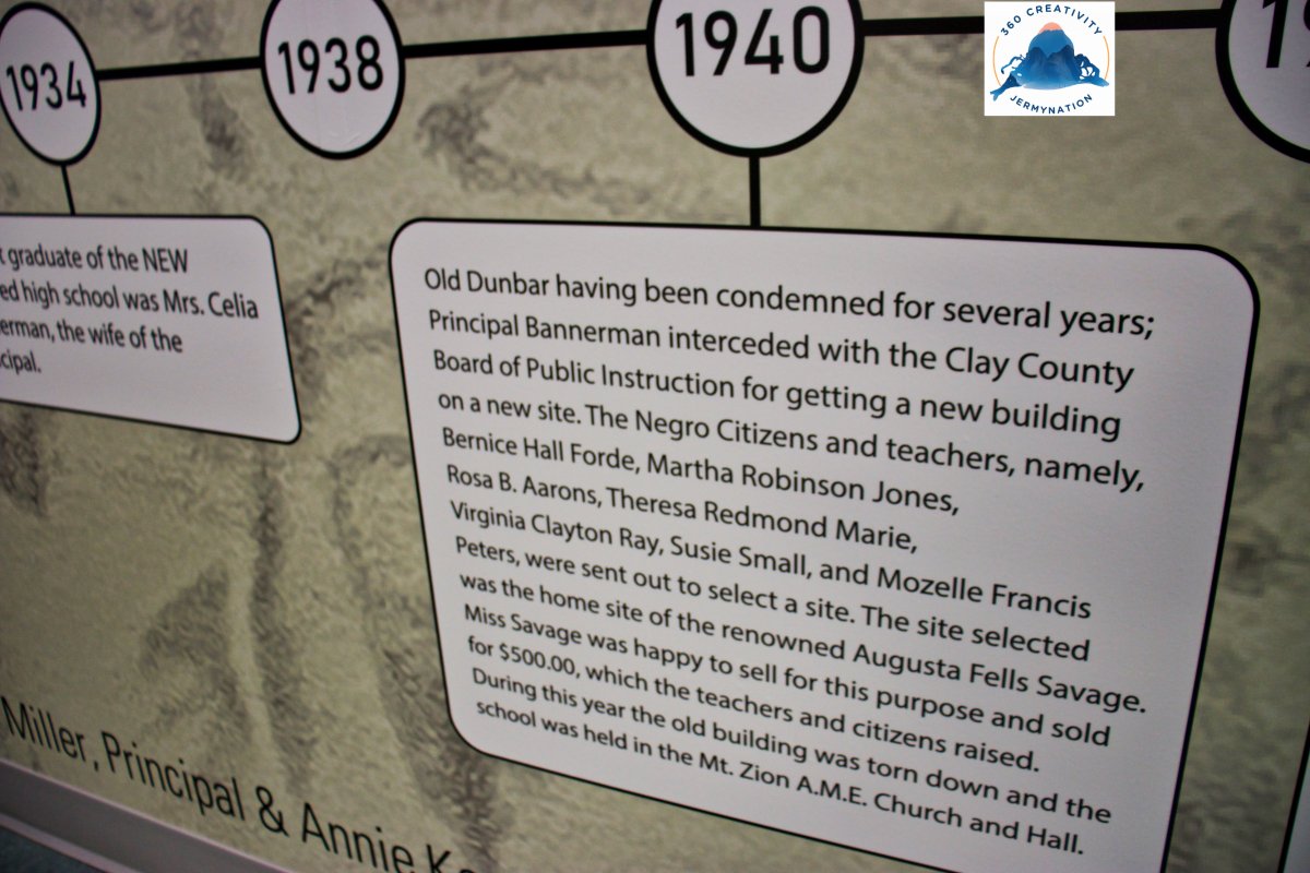 blacksonville's tweet photo. On Lands passed down by Augusta Savage, in 1942, Dunbar High School along Black Creek was established for #NegroCitizens  #Blacksonville https://t.co/IsQe7qOxqh