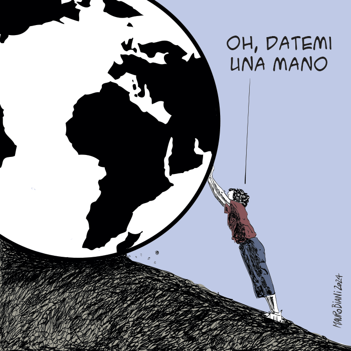 #Taglioalto #mondo   
Sisifo. 
Uscita il 9 febbraio su <a href="/ilvenerdi/">Il Venerdì di Repubblica</a>