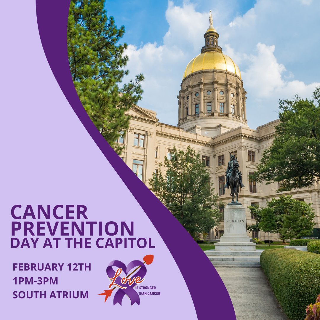 Today! Join your fellow advocates and engage your elected leaders.  #cancerprevention #cancerscreenings @GeorgiaGOP @GASenateDems @GAHouse