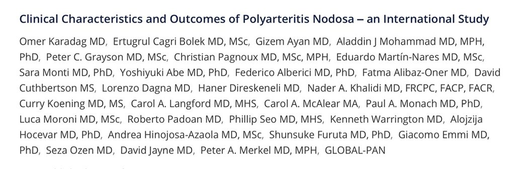 Eduardo Martín-Nares (@drlalonares) on Twitter photo ☝🏼Happy to have collaborated in the GLOBAL-PAN study led by <a href="/dr_omerkaradag/">Omer Karadag</a>. The low prevalence of #PAN necessitates a global effort to clarify its characteristics and
outcome 🇹🇷🇨🇦🇺🇸🇲🇽🇯🇵🇬🇧🇸🇮🇸🇪🇮🇹
<a href="/ACR_Journals/">ACR_Journals</a> <a href="/Ertugrul_cagri/">Ertugrul Cagri Bolek, MD MSc</a> <a href="/DrPeterMerkel/">Peter Merkel</a> <a href="/petercgrayson/">Peter Grayson</a> <a href="/MdWarrington/">KenWarringtonMD</a> <a href="/philseo/">Philip Seo</a> ☝🏼Happy to have collaborated in the GLOBAL-PAN study led by <a href="/dr_omerkaradag/">Omer Karadag</a>. The low prevalence of #PAN necessitates a global effort to clarify its characteristics and
outcome 🇹🇷🇨🇦🇺🇸🇲🇽🇯🇵🇬🇧🇸🇮🇸🇪🇮🇹
<a href="/ACR_Journals/">ACR_Journals</a> <a href="/Ertugrul_cagri/">Ertugrul Cagri Bolek, MD MSc</a> <a href="/DrPeterMerkel/">Peter Merkel</a> <a href="/petercgrayson/">Peter Grayson</a> <a href="/MdWarrington/">KenWarringtonMD</a> <a href="/philseo/">Philip Seo</a>