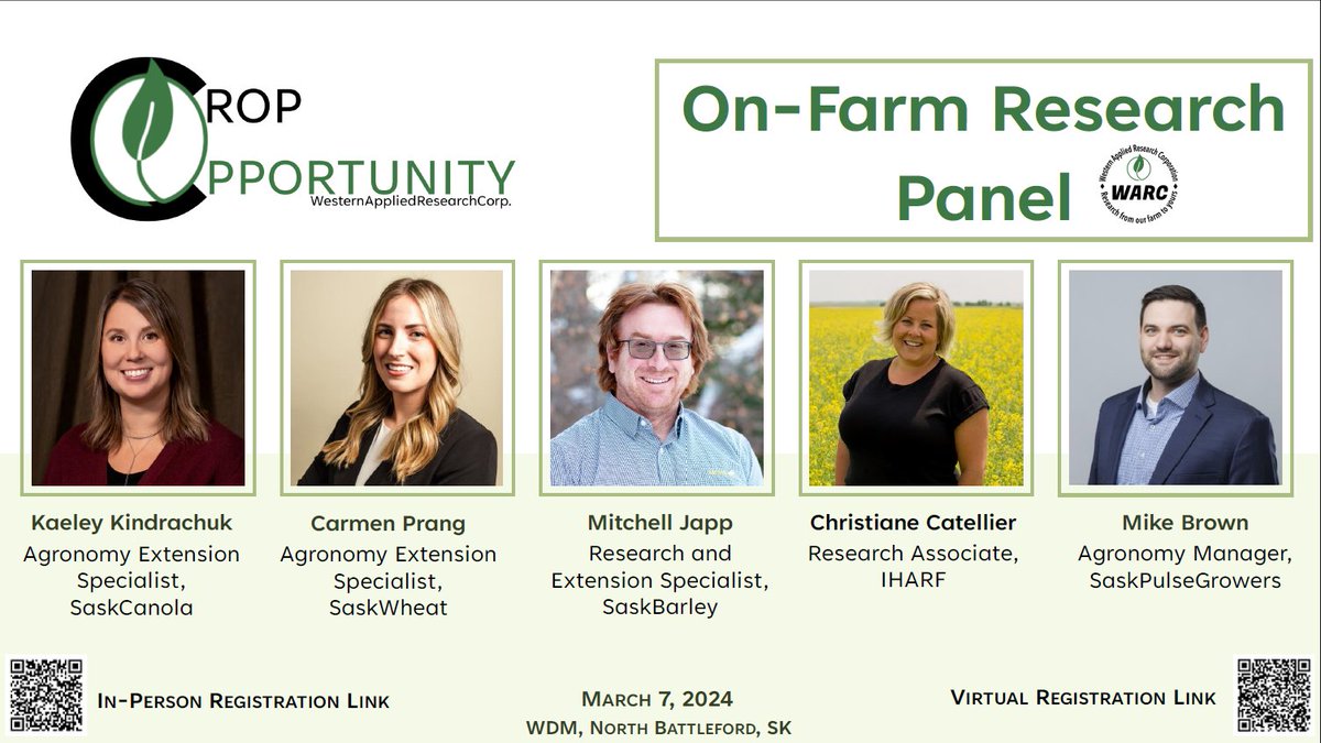 WARC (@warc_sk) on Twitter photo Register for WARC's annual Crop Opportunity on March 7th! We have a great line up speakers, consisting of a panel of experts speaking about On-Farm research! @SaskCanola <a href="/SaskWheat/">Sask Wheat</a> <a href="/SaskBarley/">SaskBarley</a> <a href="/SaskPulse/">Saskatchewan Pulse Growers</a> <a href="/IHARF_SK/">IHARF</a> <a href="/Carmen_Prang/">Carmen Prang</a> <a href="/Kindrachuk/">Kaeley Kindrachuk</a> <a href="/sask_brown/">Michael Brown</a> <a href="/mtjapp/">Mitchell Japp</a> <a href="/Christiane_Cat/">Christiane Catellier</a> Register for WARC's annual Crop Opportunity on March 7th! We have a great line up speakers, consisting of a panel of experts speaking about On-Farm research! @SaskCanola <a href="/SaskWheat/">Sask Wheat</a> <a href="/SaskBarley/">SaskBarley</a> <a href="/SaskPulse/">Saskatchewan Pulse Growers</a> <a href="/IHARF_SK/">IHARF</a> <a href="/Carmen_Prang/">Carmen Prang</a> <a href="/Kindrachuk/">Kaeley Kindrachuk</a> <a href="/sask_brown/">Michael Brown</a> <a href="/mtjapp/">Mitchell Japp</a> <a href="/Christiane_Cat/">Christiane Catellier</a>