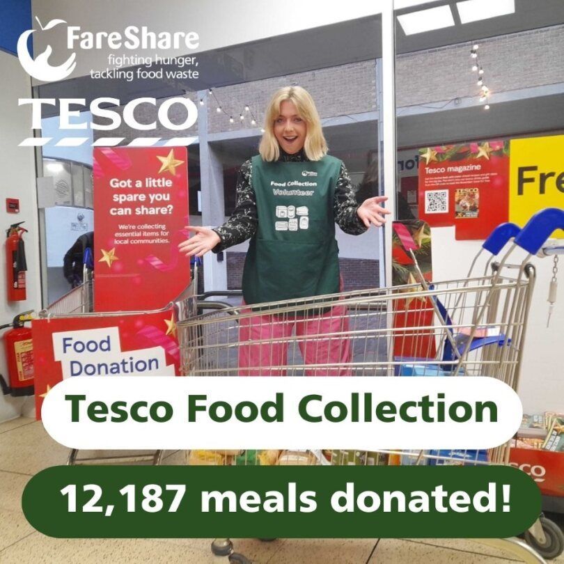 Thank you to everyone in Greater Manchester who donated essential food items at the @Tesco Winter Food Collection - the equivalent of 12,187 meals to be exact! Your generosity will help us continue supporting charities in the community  💚  #EveryCanHelps