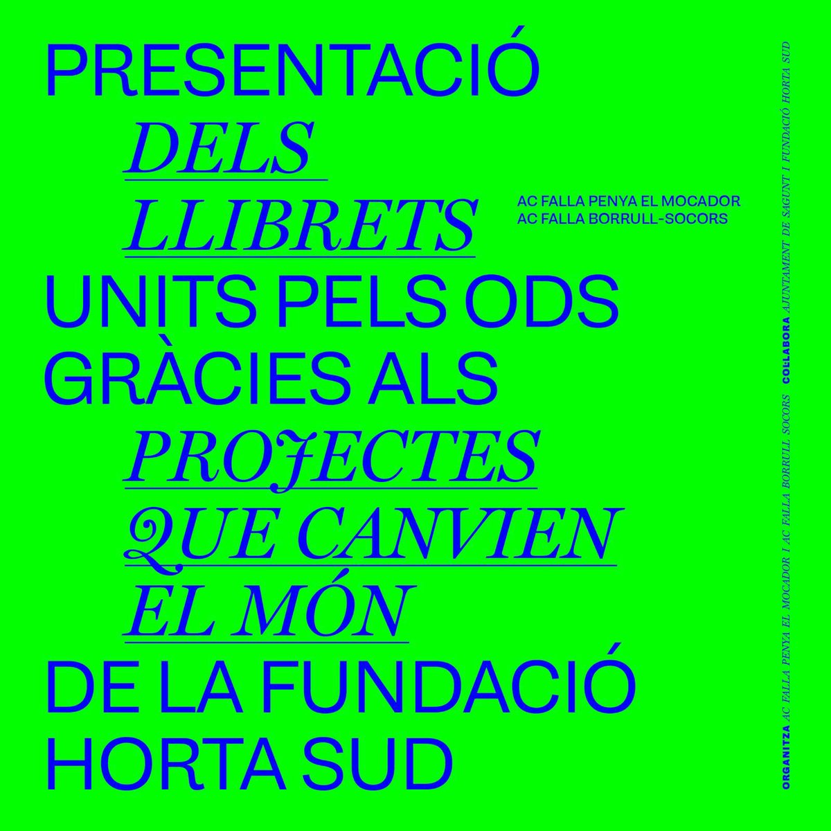 FallaElMocador (@fallaelmocador) on Twitter photo 🍻#STEMdeBirres a <a href="/borrull_socors/">Falla Borrull Socors</a>
📚Presentació de dos llibrets units pels #ODS, gràcies als projectes que canvien el món de la <a href="/fhortasud/">Fundació Horta Sud</a>.
🔭 Micro ponències de divulgació d’ODS i #Falles.
🗓 15 de febrer
⏰ 20 h
📍Carrer Borrull, 31. València.
#STEMdeBirres #ODS 🍻#STEMdeBirres a <a href="/borrull_socors/">Falla Borrull Socors</a>
📚Presentació de dos llibrets units pels #ODS, gràcies als projectes que canvien el món de la <a href="/fhortasud/">Fundació Horta Sud</a>.
🔭 Micro ponències de divulgació d’ODS i #Falles.
🗓 15 de febrer
⏰ 20 h
📍Carrer Borrull, 31. València.
#STEMdeBirres #ODS
