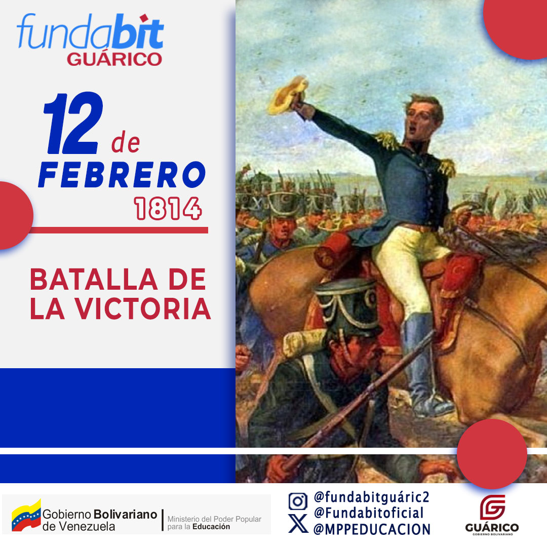 Fundabit Guárico (@fundabitguaric2) on Twitter photo Rendimos tributo a los jóvenes de la Patria de hace 210 años, en el triunfo en la Batalla de la Victoria, al mando de José Félix Ribas. Celebramos esa pasión heróica que siempre impregna a nuestra Muchachada Tricolor🇻🇪 <a href="/NicolasMaduro/">Nicolás Maduro</a> <a href="/_LaAvanzadora/">Yelitze Santaella</a>
<a href="/CDCEGuarico/">CDCE del Estado Guárico</a>
#JuventudPatriota Rendimos tributo a los jóvenes de la Patria de hace 210 años, en el triunfo en la Batalla de la Victoria, al mando de José Félix Ribas. Celebramos esa pasión heróica que siempre impregna a nuestra Muchachada Tricolor🇻🇪 <a href="/NicolasMaduro/">Nicolás Maduro</a> <a href="/_LaAvanzadora/">Yelitze Santaella</a>
<a href="/CDCEGuarico/">CDCE del Estado Guárico</a>
#JuventudPatriota
