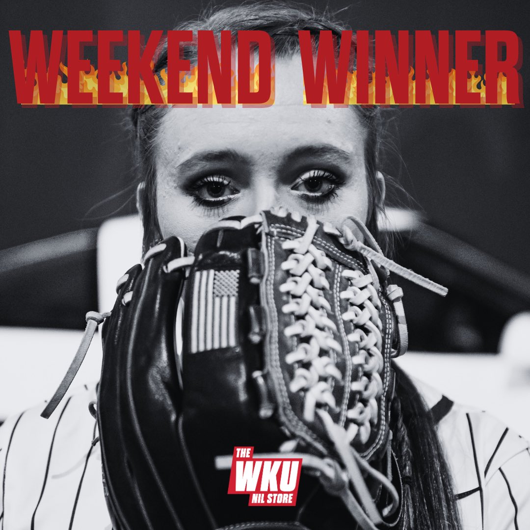 WKUNILStore's tweet photo. Catching rays and dubs☀️

Weekend winner goes to @WKUSoftball for their wins over NC State, Army, Missouri State, and a tie with Kansas‼️

#GoTops https://t.co/B664Ppojxf