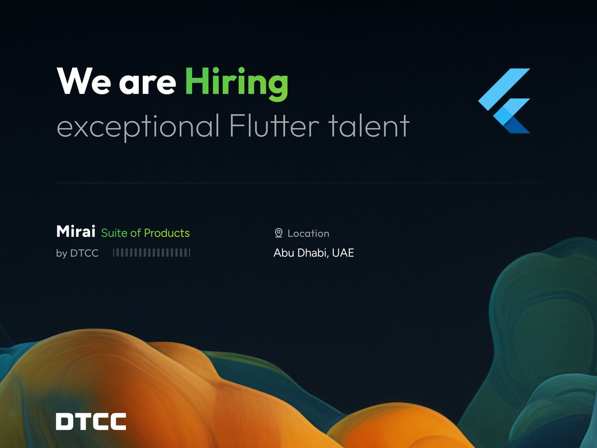 divyanshub024's tweet image. Hiring Flutter Developer 🚀
We are looking for an exceptional Senior Flutter Developer to join our Mirai team and help us build cutting-edge mobile technology. ✨
If you have any questions ping me or comment below 👇
Apply here 🔗 bit.ly/48hraZc
#jobalert #flutterdev