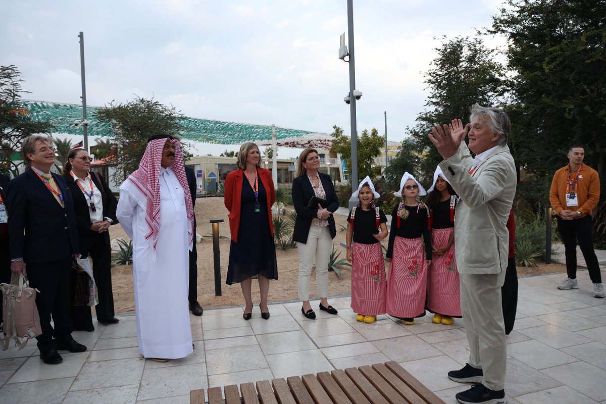 Before the celebration of the Dutch National Day at Doha Expo, <a href="/MinisterNenS/">Staslvvn</a> was received by H.E. Eng. Abdullah Al Attiya, Min. of Municipality, enjoyed touring around #Expo2023Doha, and visited Qatar’s and The Netherlands’ pavilions.