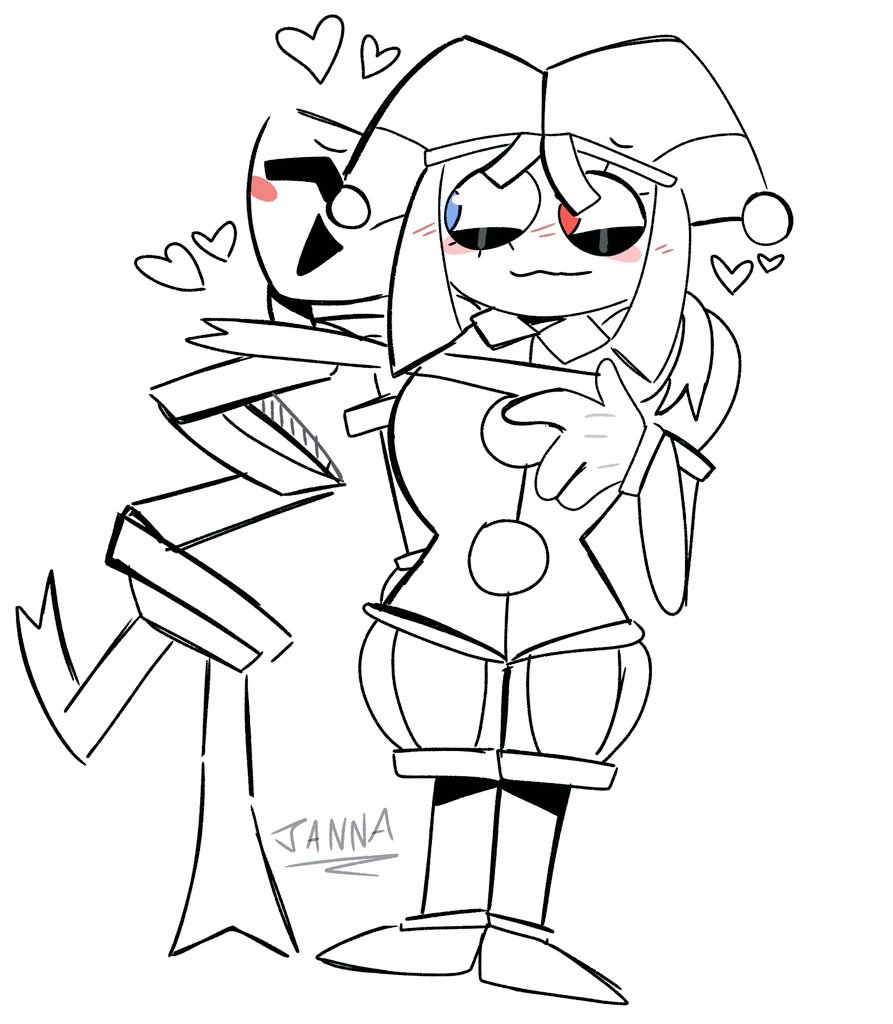 Tetotism's tweet image. Oh my gah Yuri in the circus??? CAINE CENSOR!! /silly #TADC #pomnixgangle #GanglexPomni #tadcfanart