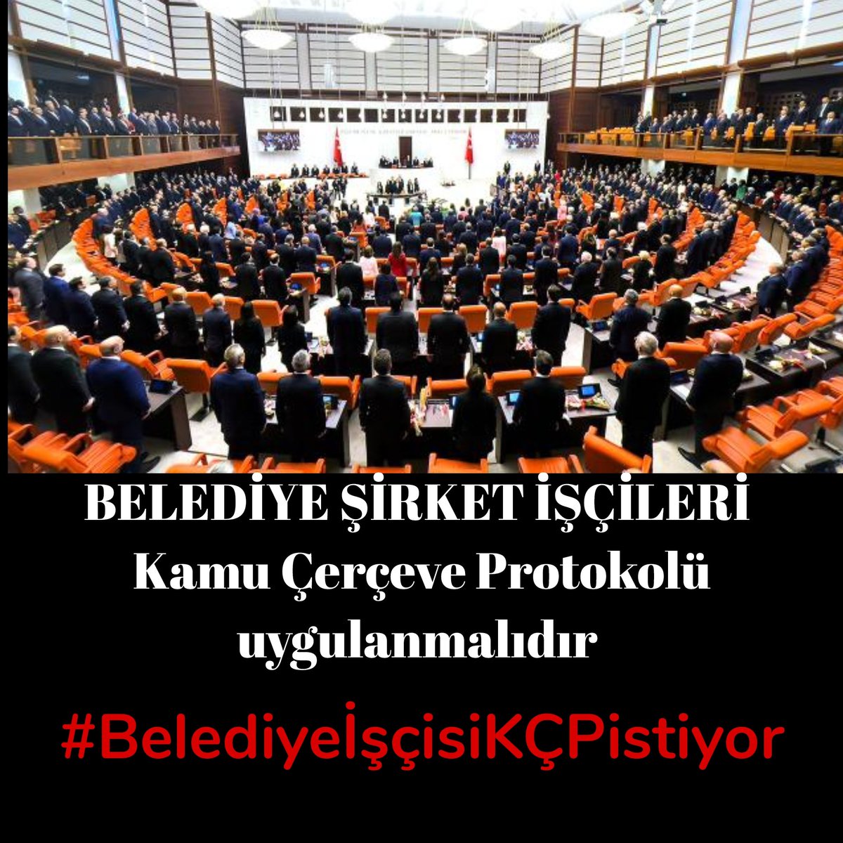 HakveAdale's tweet photo. Devlet Büyüklerimize Sesleniyoruz 🗣️

Belediye Şirket İşçilerinin 6 Yıldır uğramış olduğu bu mağduriyet Yerel Seçimlerden önce çözülmesi gerekiyor

Kamu kurum ve kuruluşlarında çalışan Belediye Şirket İşçileri Kamu Çerçeve Protokolü uygulanmalıdır.

Belediye Başkanlarının iki dudağı arasında kalmak istemiyoruz.Her seçim sonrası acaba işimiz den olur muyuz kaygısı yaşamak istemiyoruz.

Vatanımıza bayrağımıza ve milletimize hizmet etmekteyiz doğumdan ölüme kadar bizler hizmet veriyoruz.

Eşit işe eşit ücret ve iş güvencesi istiyoruz ❗

TAG👉 #BelediyeİşçisiKÇPistiyor

@RTErdogan @_cevdetyilmaz
@isikhanvedat @csgbakanligi
@omerrcelik @NumanKurtulmus
@akbasogluemin @mustafaelitas @aliihsanyavuz54 @avabdullahguler @murat_kurum @meral_aksener @ErbakanFatih @dbdevletbahceli @fatihaltayli @altin0k06 @dbdevletbahceli @fethigurer @isamesihsahin @selcukozdag @E_SemihYalcin @buyukataman 
@YildizFeti @UlviYonter @ifarukaksu @MKalayci42 @KarakayaMevlut @sadirdurmaz @yasaryldrmMHP @kamilaydinmhp @abdurrahmanbask @TmrOsmanagaoglu @M_Levent_Bulbul @ismailozdemirrr @ahmetozyurekmhp @MehmetTaytakMHP @nevintaslicay @drpelinyilik @ArkazHayati @musakucuk2934 @muharremvarli01 @AyseSibelErsoy @lutfikasikci @KverSemih @bakiersoymhp @PrfDrFilizKilic @tcbestepe