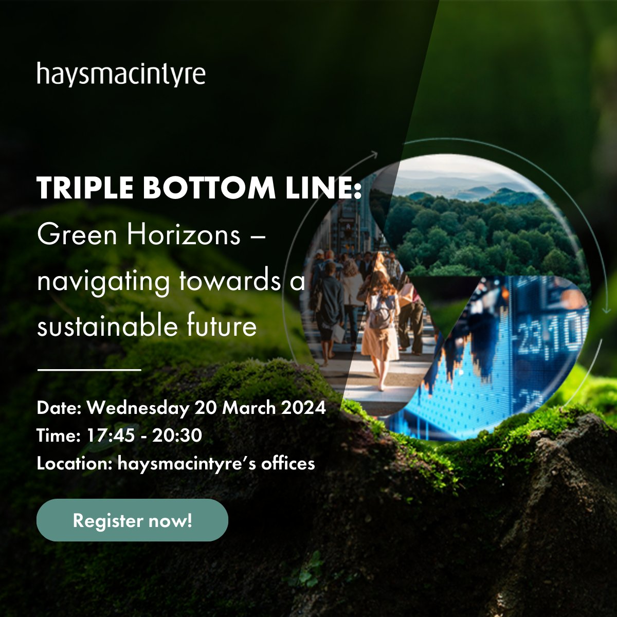 HaysMac_LLP's tweet photo. What role can the Government, business and the third sector play in promoting #climatechange action? 🌎 Join us on Wednesday 20 March for our 'Green horizons - navigating towards a sustainable future' event, to explore this further. Register here: https://t.co/b3RQ2Q8ZuE 👈 https://t.co/aHVQv7vrfi