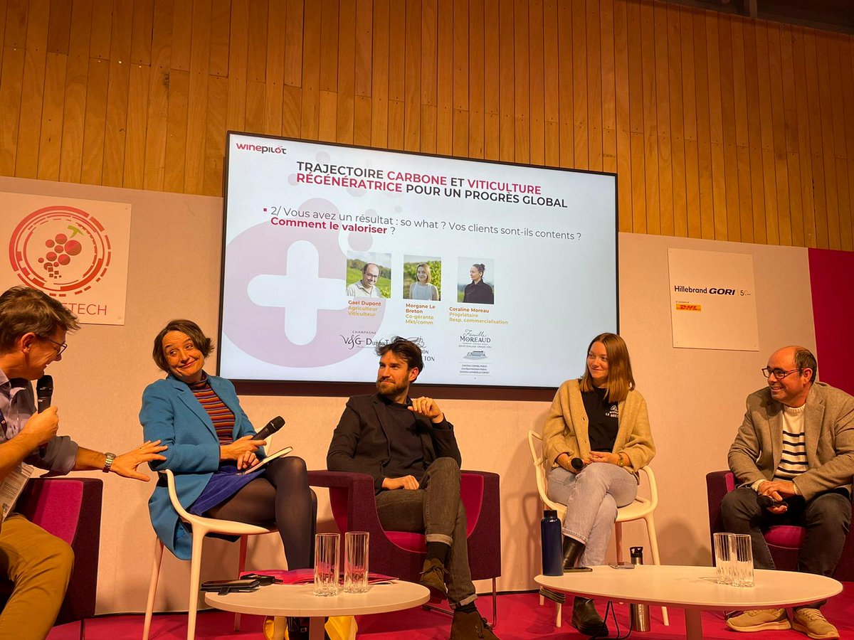 WinePilot_FR (@winepilot_fr) on Twitter photo #WPVP2024 What triggers an agro-ecological approach? Gaël Dupont (Champagne Valérie & Gaël Dupont), <a href="/MorganeLB/">Morgane Le Breton</a> (@maison_lb), Coraline Moreaud (Famille Moreaud) talk about their commitment to a carbon trajectory and regenerative viticulture with Frédéric Volle (<a href="/WinePilot_FR/">WinePilot_FR</a>). #WPVP2024 What triggers an agro-ecological approach? Gaël Dupont (Champagne Valérie & Gaël Dupont), <a href="/MorganeLB/">Morgane Le Breton</a> (@maison_lb), Coraline Moreaud (Famille Moreaud) talk about their commitment to a carbon trajectory and regenerative viticulture with Frédéric Volle (<a href="/WinePilot_FR/">WinePilot_FR</a>).