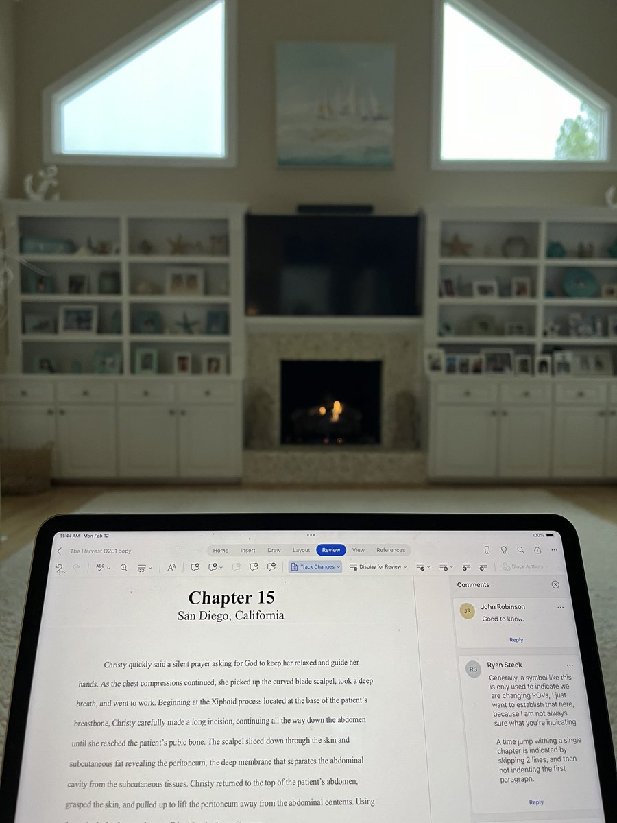 Update on The Harvest, Book 5 of the Joe O’Shanick/Christy Tabrizi series. Going through the major revisions which will take a few weeks and then it will be published soon after. Current situation: Raining all day. Workout done. A fire burning and plenty of revisions to do. I…