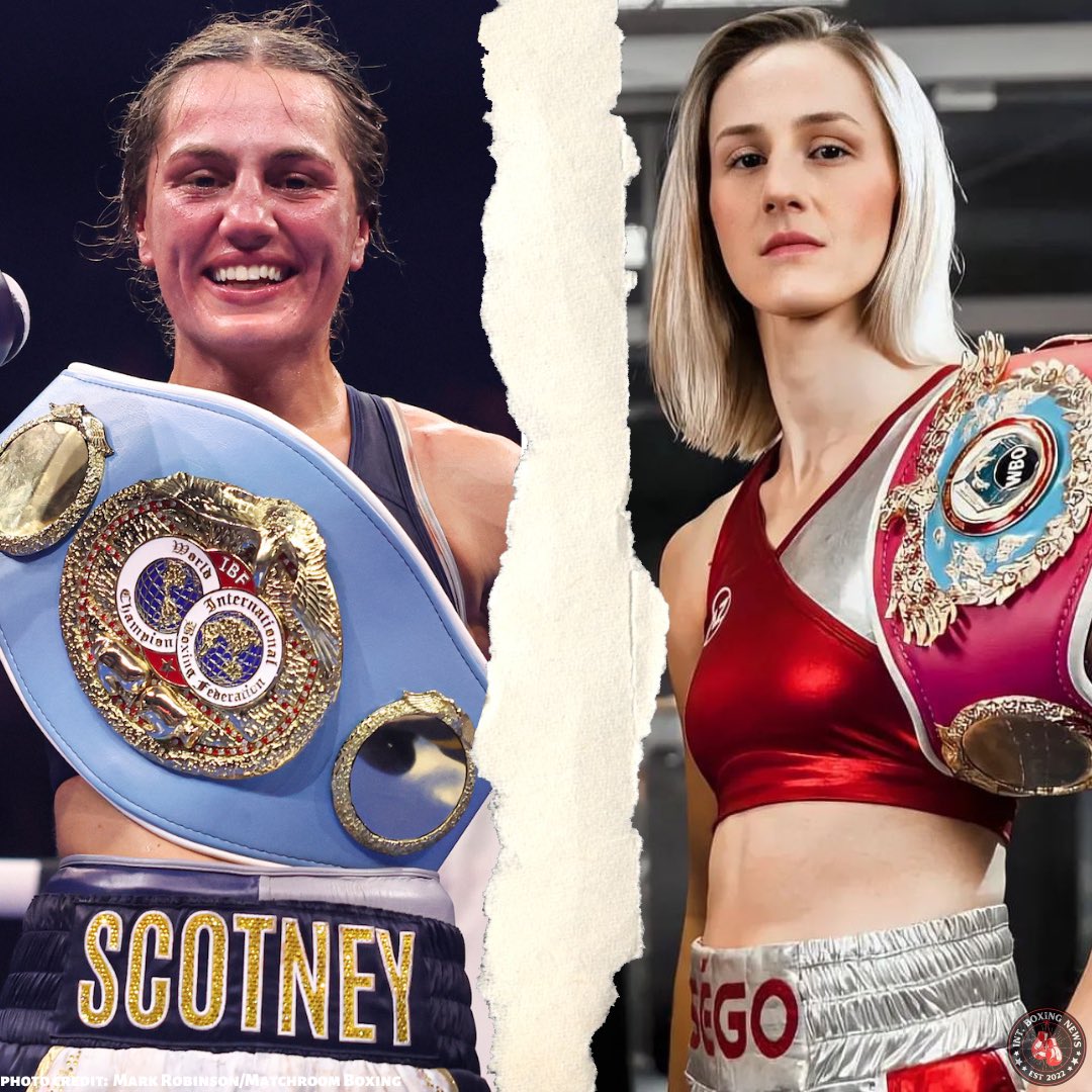 🥊 SCOTNEY/LEFEBVRE CONFIRMED FOR APRIL 13! 

@elliescotney_ and Segolene Lefebvre will UNIFY the IBF & WBO Super-Bantamweight World titles on April 13 on the undercard of #GillBarrett‼️

TIME to UNIFY… WHO wins #ScotneyLefebvre?!💥
