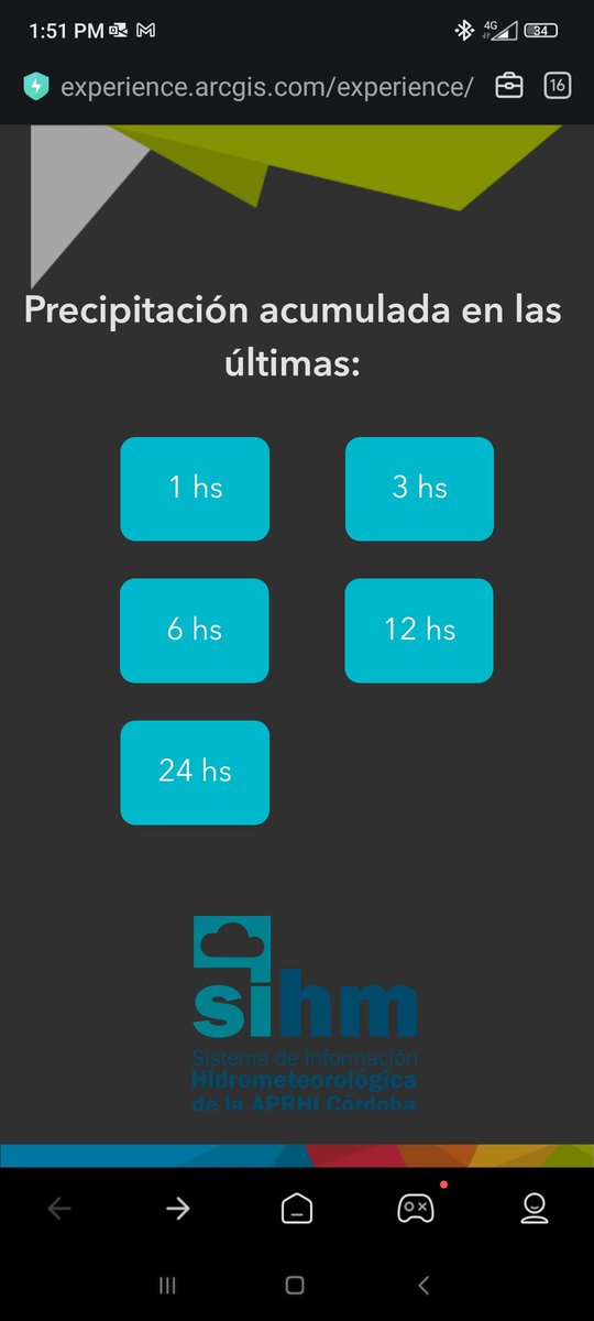 Recomiendo esta pág, información en RED trabajo en RED, #Redestaciones meteorológicas, mágia del H2O = 🐖🌱🌻🌨️🌞🐑🐣🐞🐝🌞🌨️🧉😏🌳🍀🌈☀️🐄🍑🍅🫛🌽🫛🌽🥦🧅🥕🥜🍞🍳🍟🥟🥙🍿🍼🍻🍷👪🌹🌸
experience.arcgis.com/experience/eba…

<a href="/APRHI_CBA/">Adm. Provincial de Recursos Hídricos de Cba. 💦</a>
<a href="/OmixomAr/">Omixom Ingeniería</a> 
<a href="/MinAgriCba/">Ministerio de Bioagroindustria de Córdoba</a>
