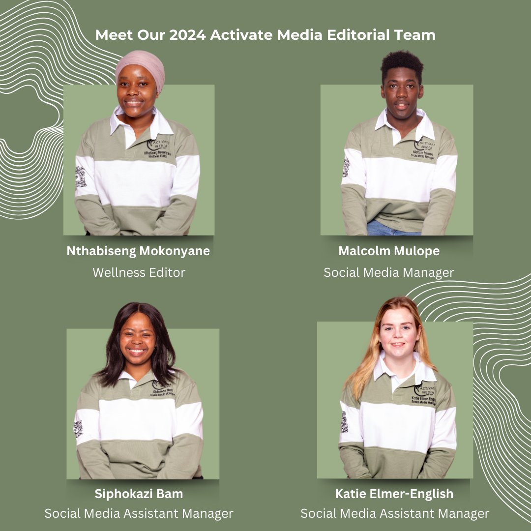 New year, new editorial team! Welcoming back familiar faces and introducing some fresh ones.

We are excited to officially announce the 2024 Activate Media Editorial Team!

#activate #activatemedia #studentpress #rhodesuniversity  #studentmedia #editorialteam #inwiththenew