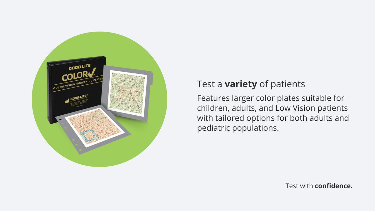 goodliteco's tweet image. Test with confidence
✨ Innovative
✨ Comprehensive

🛒 store.good-lite.com/products/730050

#colortesting #visionscreening #pediatrics