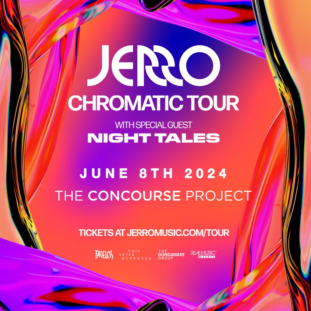 RealMusic Events (@realmusicevents) on Twitter photo Just announced! <a href="/jerromusic_/">Jerro</a> is coming to <a href="/concourseproj/">The Concourse Project</a> on June 8th with special guest <a href="/nighttalesmusiq/">Night Tales</a>! This one will be on the patio for supreme spring vibes! ✨
Tickets go on sale Friday, February 16th at 10am CT! 🙌 Just announced! <a href="/jerromusic_/">Jerro</a> is coming to <a href="/concourseproj/">The Concourse Project</a> on June 8th with special guest <a href="/nighttalesmusiq/">Night Tales</a>! This one will be on the patio for supreme spring vibes! ✨
Tickets go on sale Friday, February 16th at 10am CT! 🙌